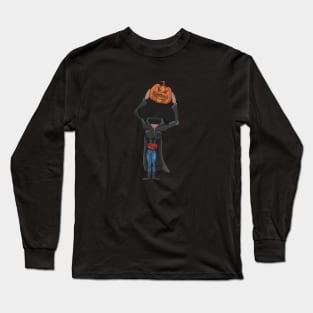 Pumpkin head Long Sleeve T-Shirt